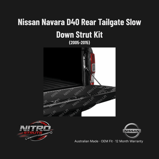 Nissan Navara D40 Rear Tailgate Slow Down Strut Kit 2005-2015 (Single) — Nitro Struts