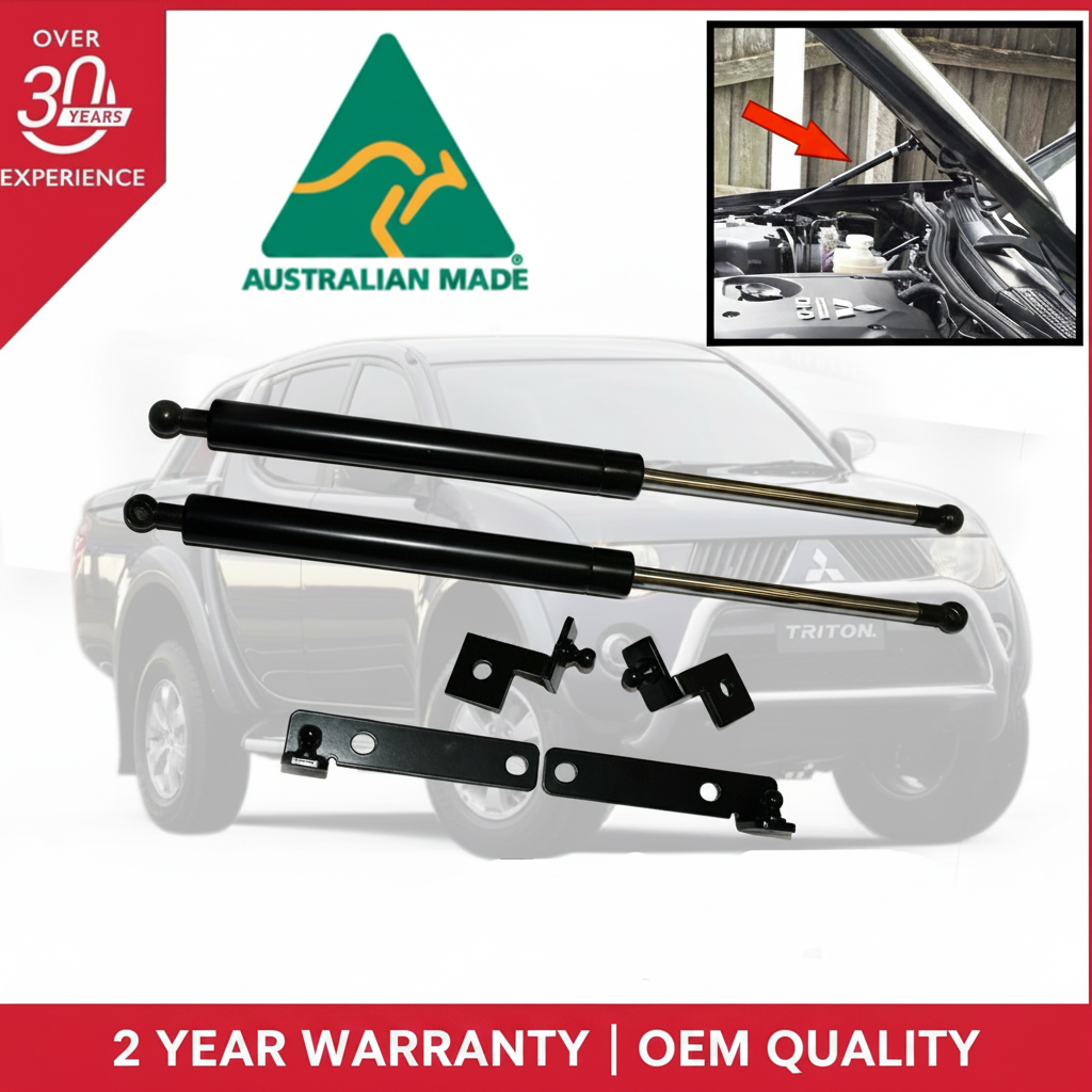 Mitsubishi Triton MN ML L200 Bonnet Gas Strut Conversion Kit 2005-2015 (Pair)