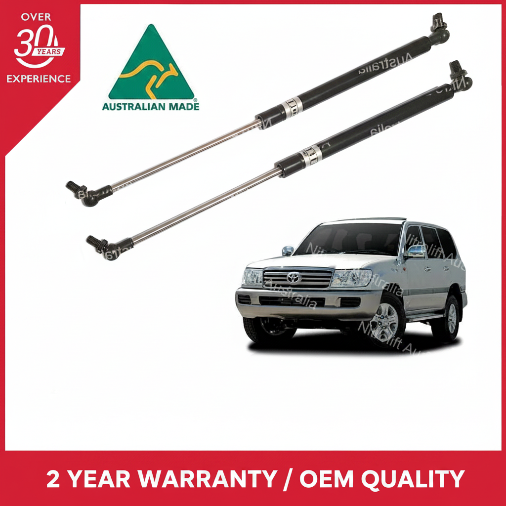 Toyota Landcruiser 100 Series HDJ UZJ Bonnet Gas Struts 1998-2007 (Pair)