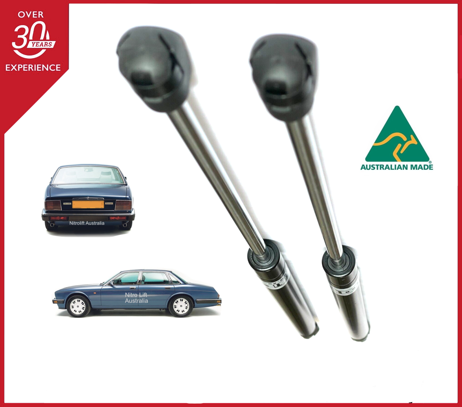 Jaguar XJ40 XJ81 Sedan Boot Gas Struts 1986-1994 (Pair)