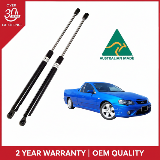 2 X NEW GAS STRUTS suit Ford Falcon UTE BA BF HARDCOVER FLAT LID 525MM OEM QLT