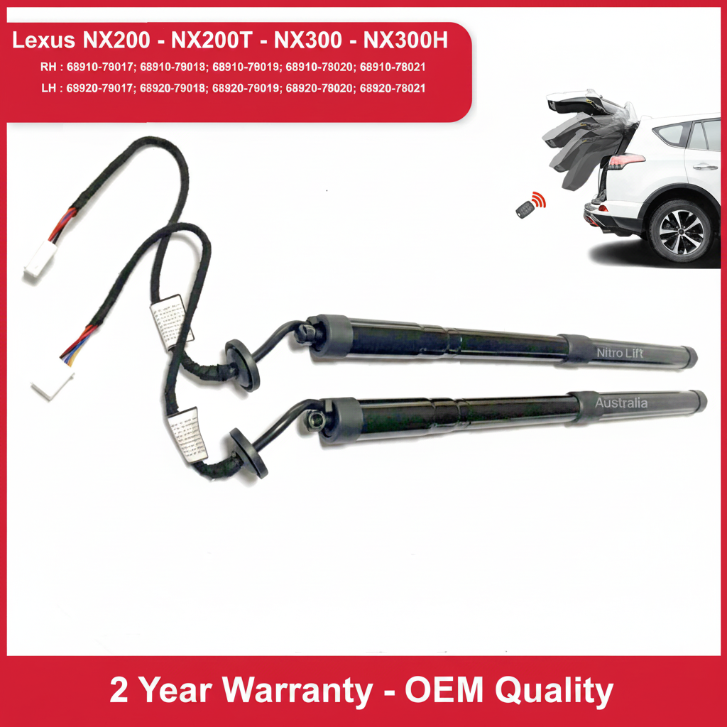 Lexus NX200t NX300h Electric Power Automatic Tailgate Lift Struts 2016 On (Pair)