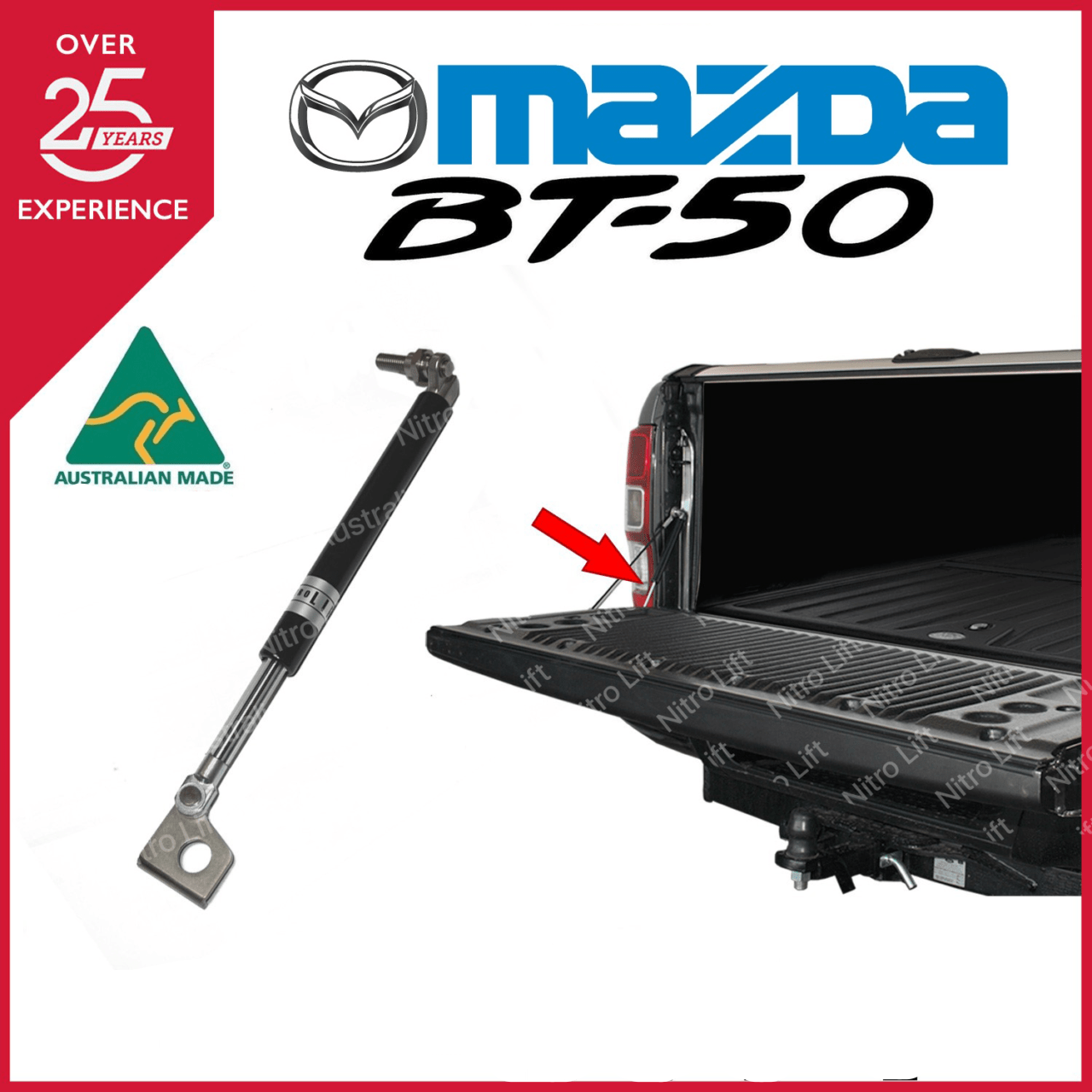 Mazda BT-50 Rear Tailgate Lift Up Strut Kit 2012-2018 (Single)