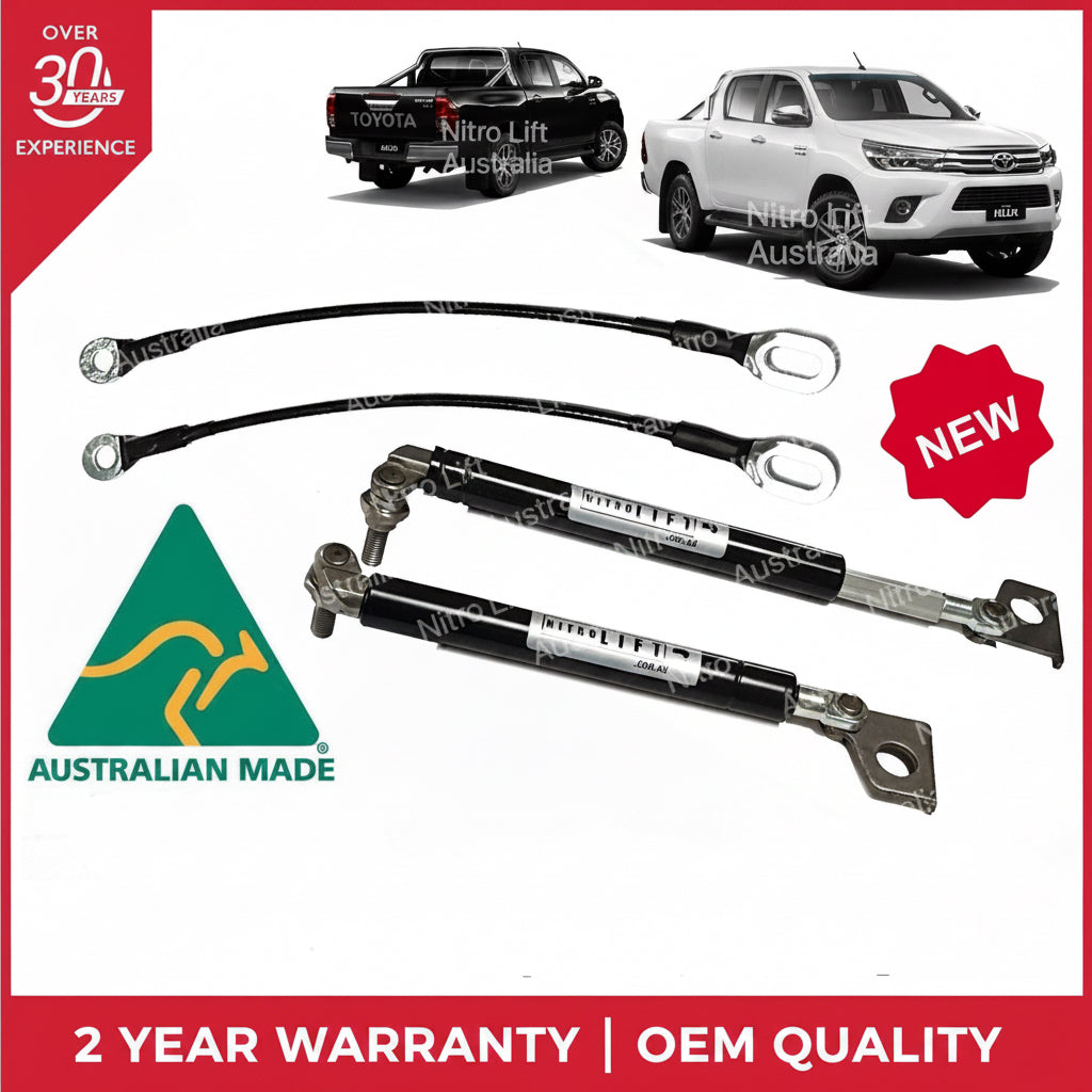 Toyota Hilux SR5 Rear Tailgate Slow Down Easy Up Strut Kit