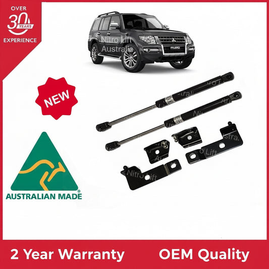 Mitsubishi Pajero NS NT NW NX Bonnet Gas Strut Damper Lift Kit 2006 On (Pair)