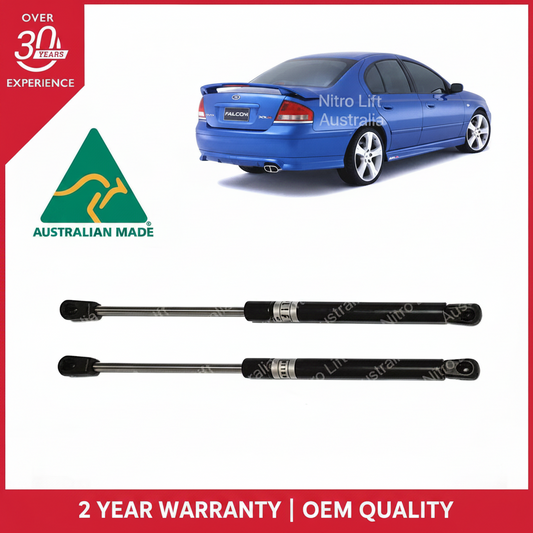 Ford Falcon BA BF Sedan Boot Gas Struts XR6 XR8 With Spoiler 2002-2008 (Pair)