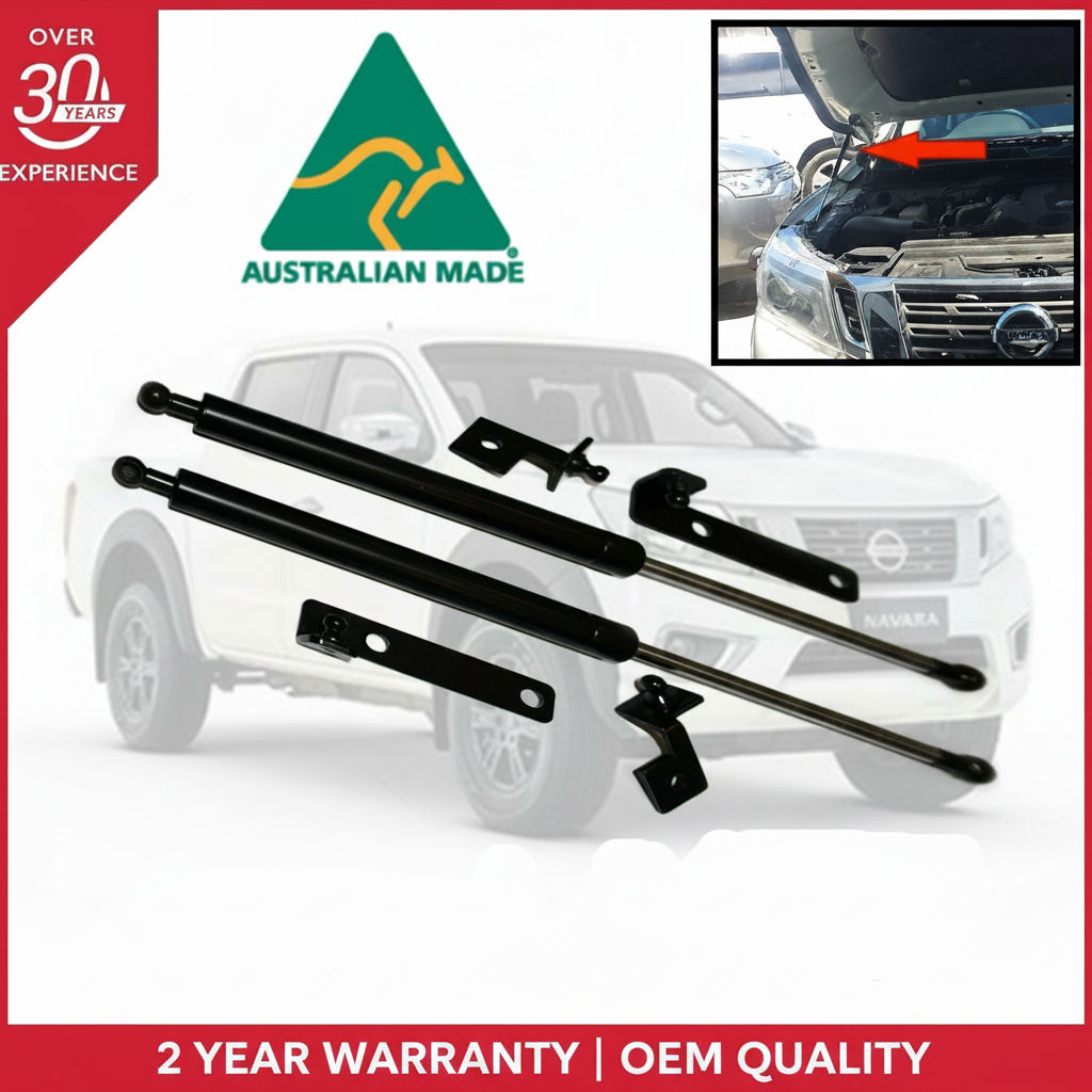 Nissan Navara D23 NP300 Bonnet Gas Strut Conversion Kit 2014 On