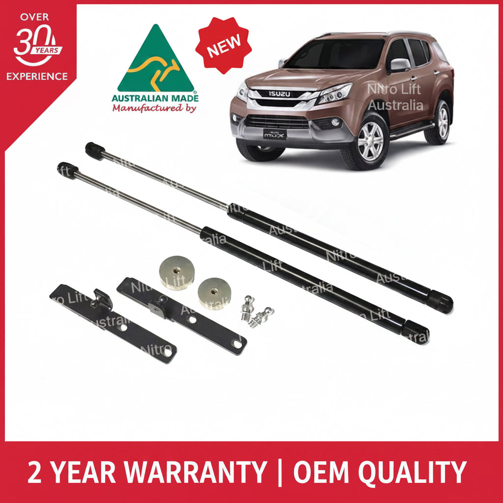 Isuzu MU-X MUX Bonnet Hood Gas Strut Damper Lift Support Kit 2013-2018 (Pair)