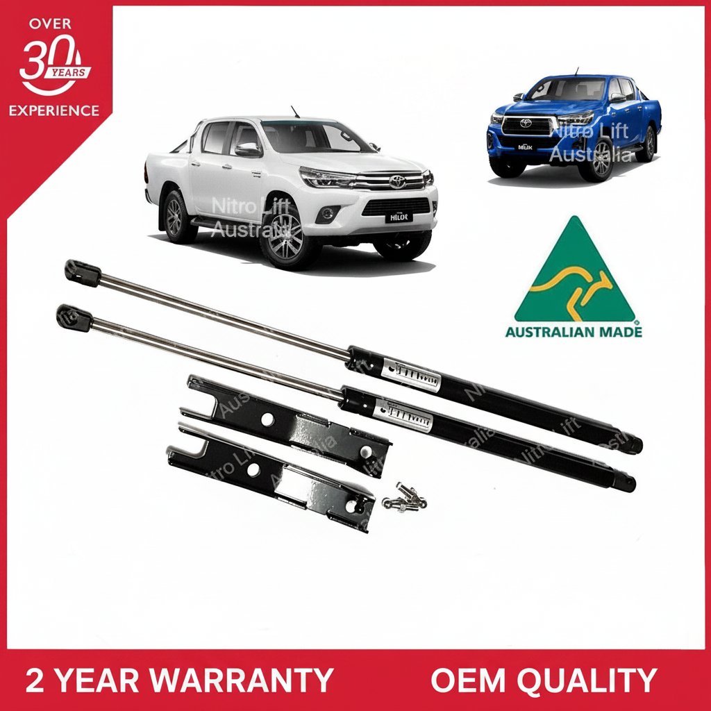 Toyota Hilux Bonnet Hood Gas Strut Damper Conversion Kit 2015-2023