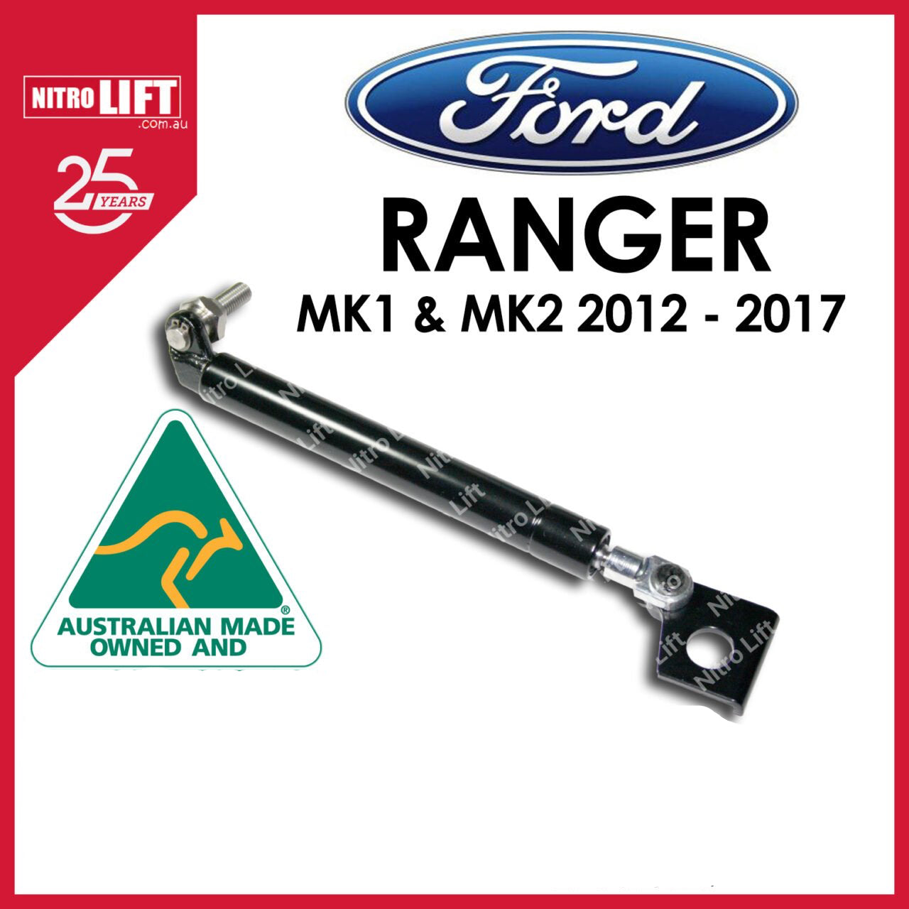 Ford PX Ranger MK1 MK2 Tailgate Lift Up Strut Kit 2012-2018 (Single)