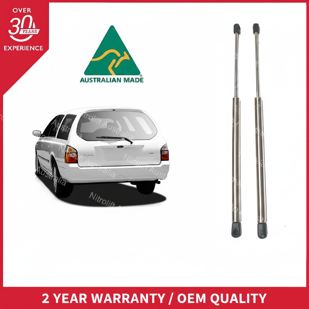 Ford Falcon BA BF Wagon Tailgate Stainless Steel Gas Struts (Pair)