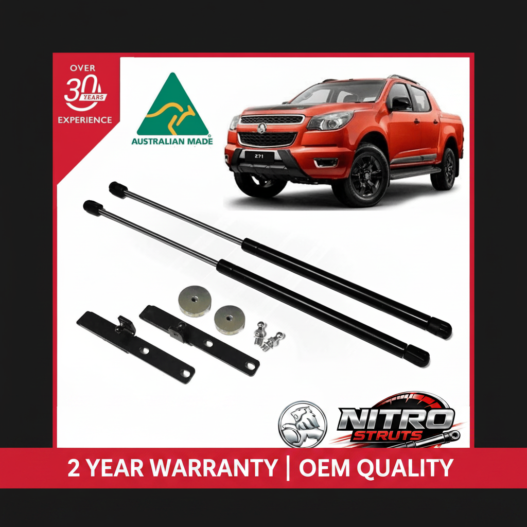 Holden RG Colorado Bonnet Gas Struts Dampers 2012-2018 (Pair) — Nitro Struts