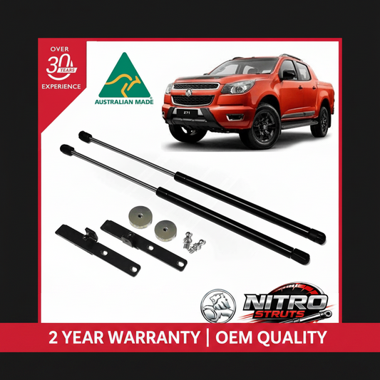 Holden RG Colorado Bonnet Gas Struts Dampers 2012-2018 (Pair) — Nitro Struts